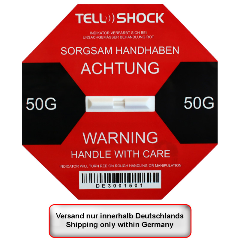 Transport indicator TELL-SHOCK-Shock in different variants