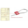 Certified cable seal CableLock Ø 5.0 mm with removable label