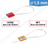 Customizable cable seal CableLock Ø 1.5 mm from 500 pieces