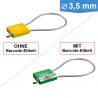 Personalisierbare Kabelplombe CableLock Ø 2,5 mm ab 500 Stück