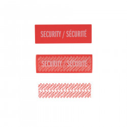 Customized Paper Security Labels EcoLab customised void message