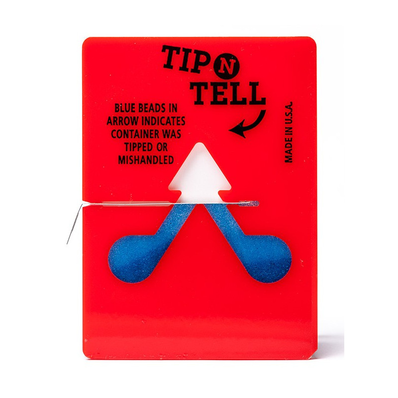 Tilt indicator Tip'N Tell