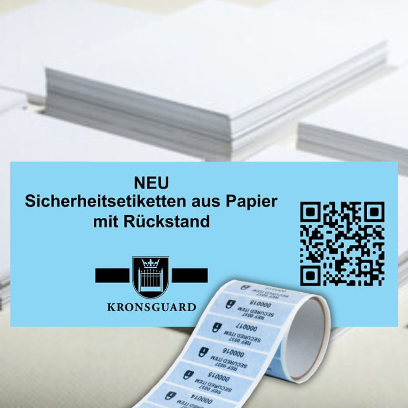 Customized Paper Security Labels with logo QR-code and text