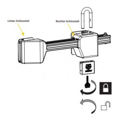 Technical drawing Kronsguard CTL MEGAA Container Lock